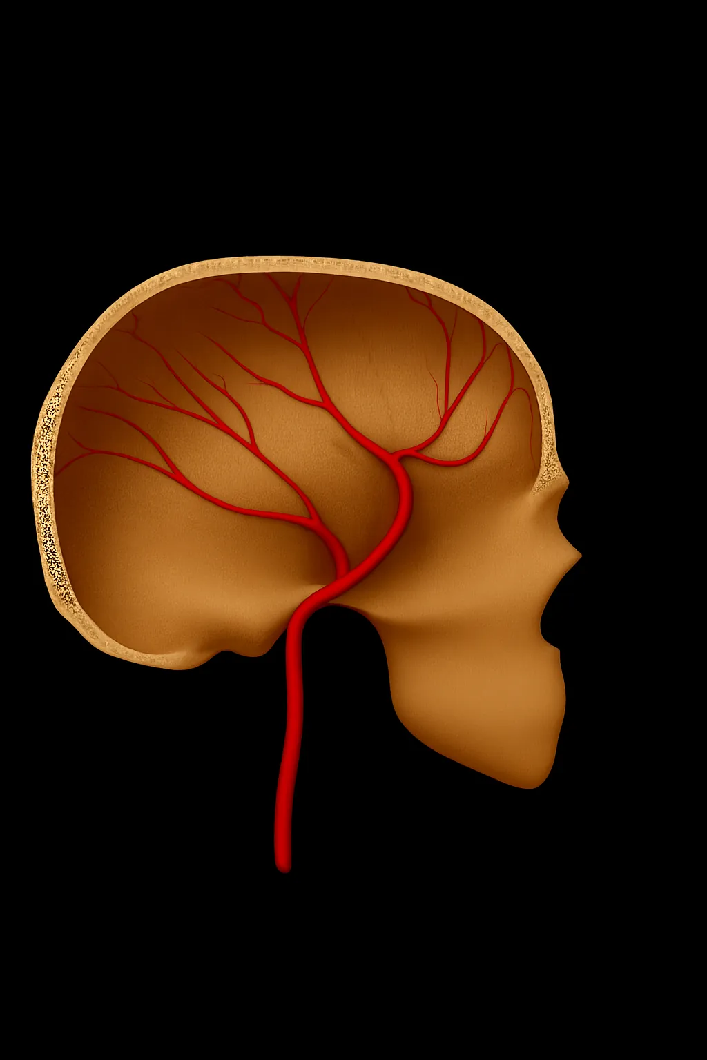 Angiogram of the middle meningeal artery