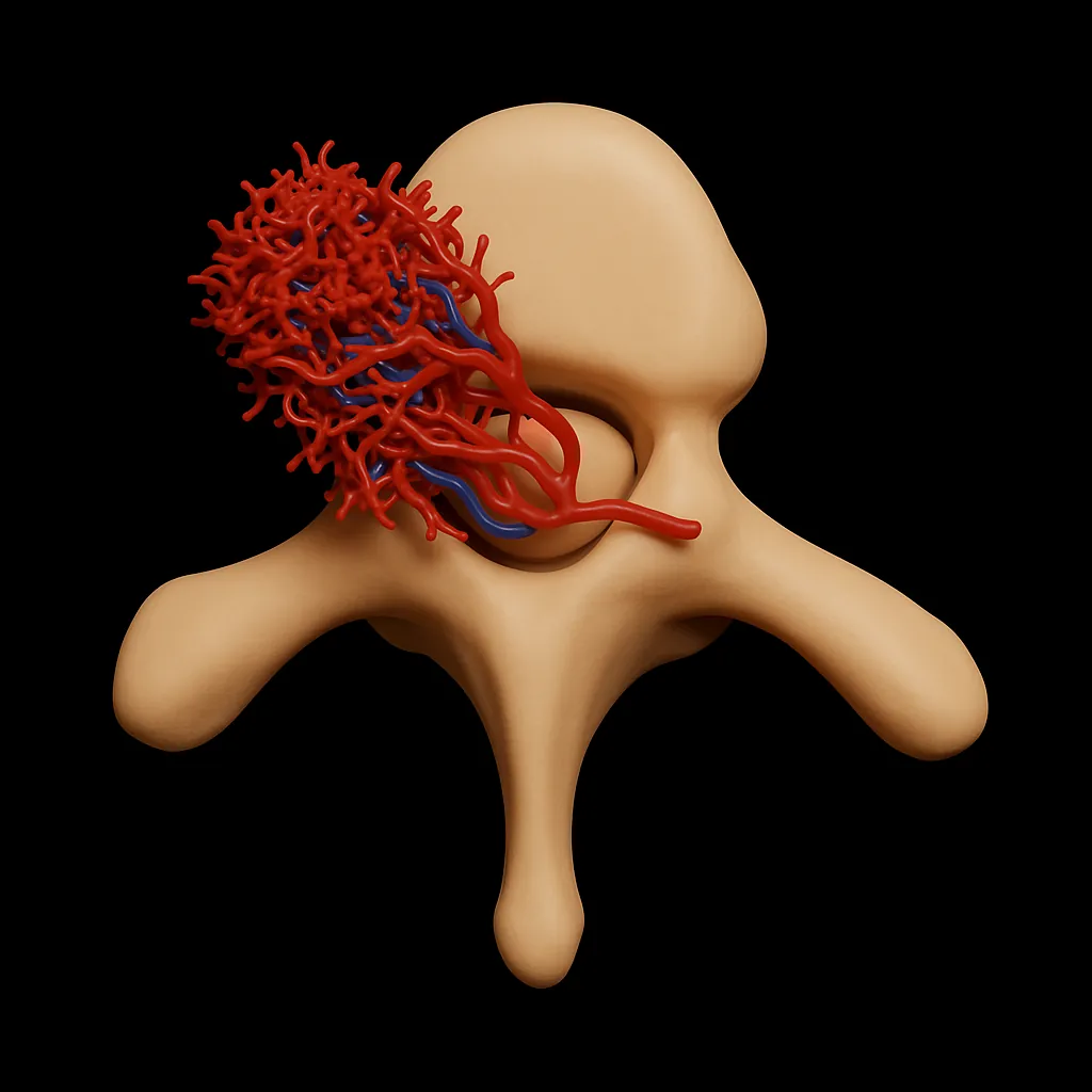 Spinal angiography image